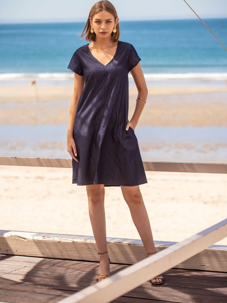 Vestido de ganga
