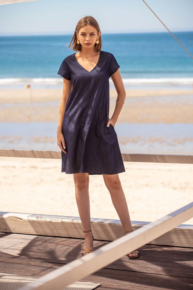 Vestido de ganga
