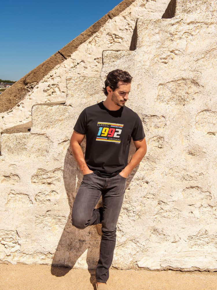 Calças de ganga, t-shirt