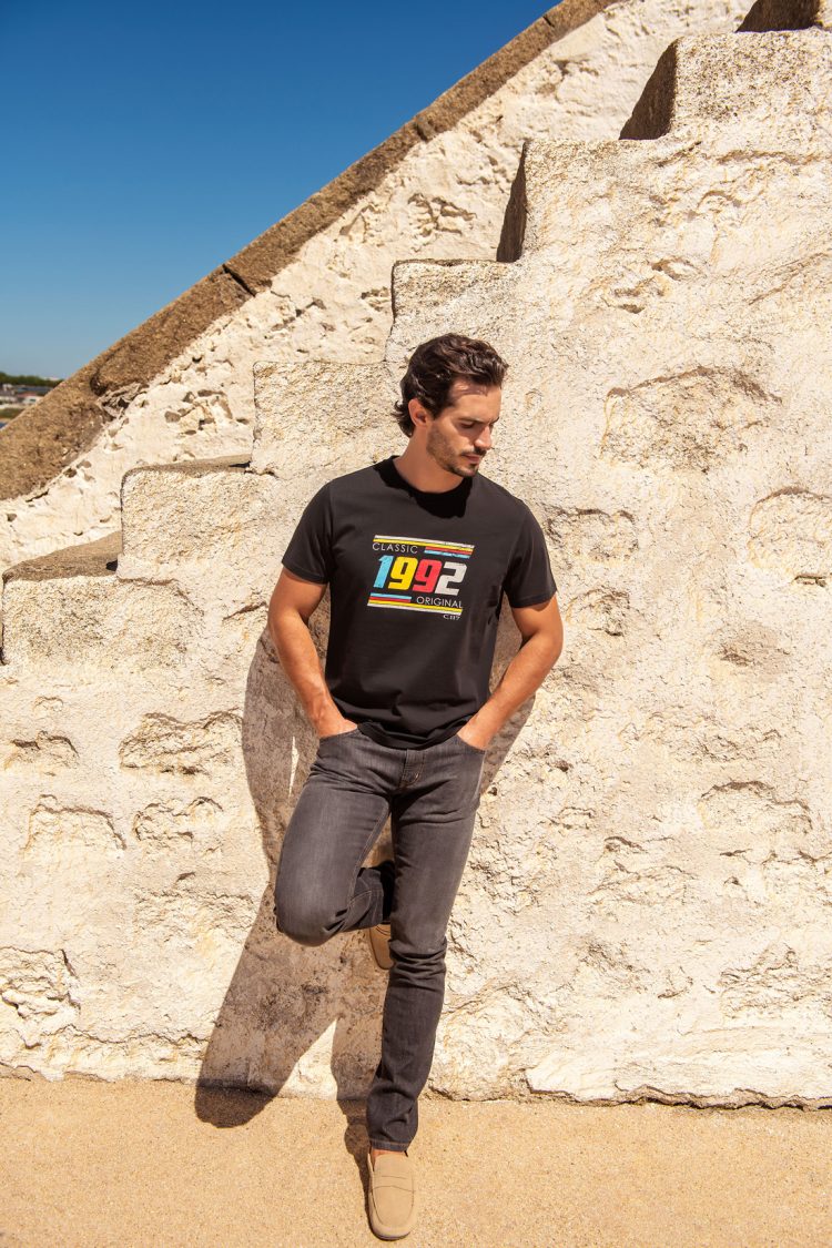 Calças de ganga, t-shirt