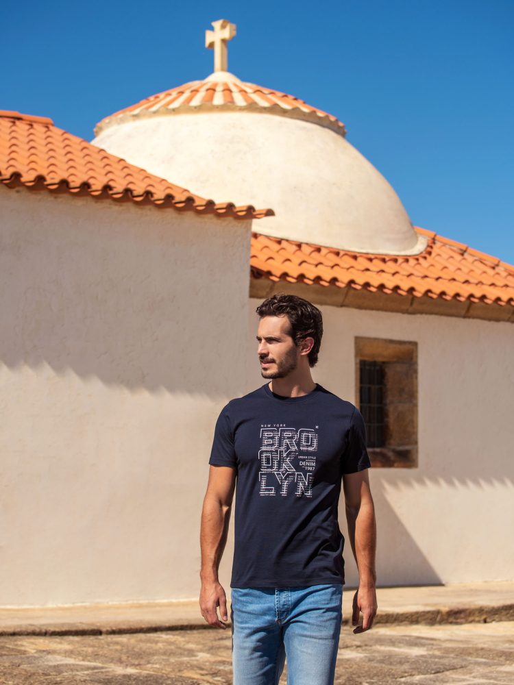 t-shirt, Calção de ganga