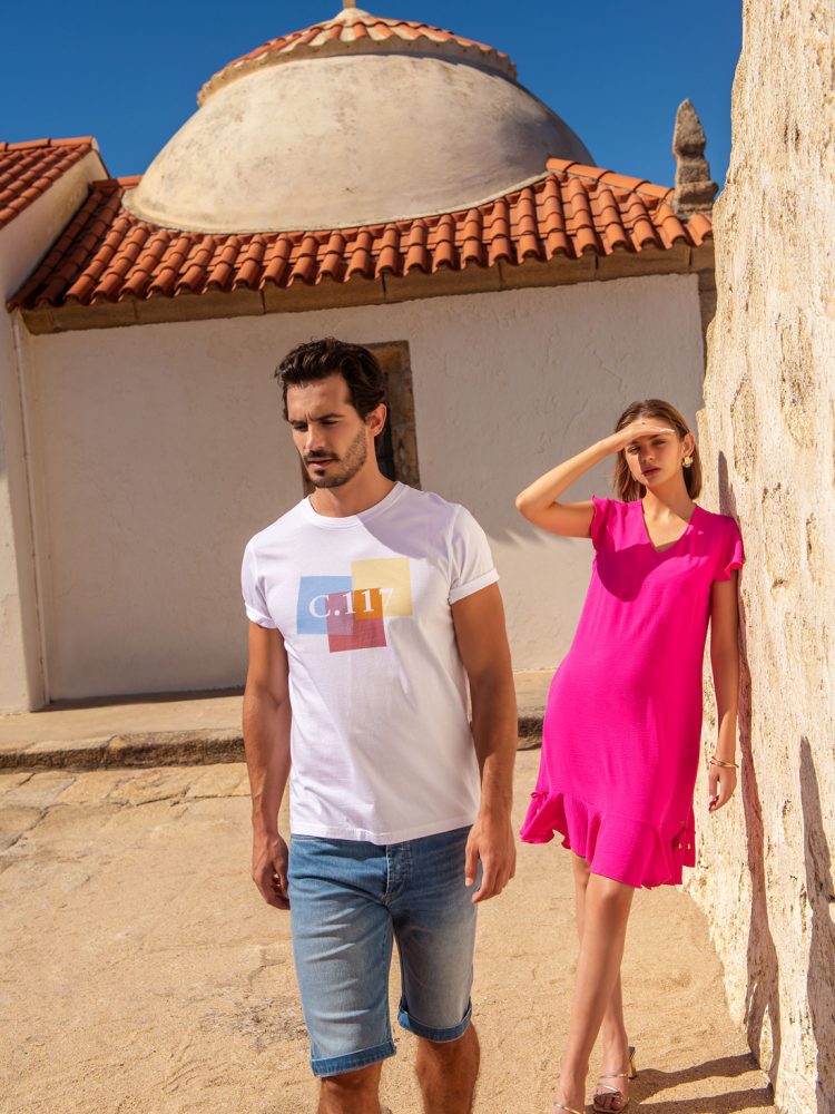 Calção de Ganga, T-shirt