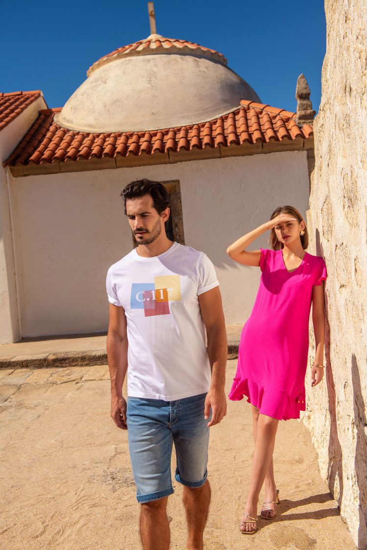 Calção de Ganga, T-shirt